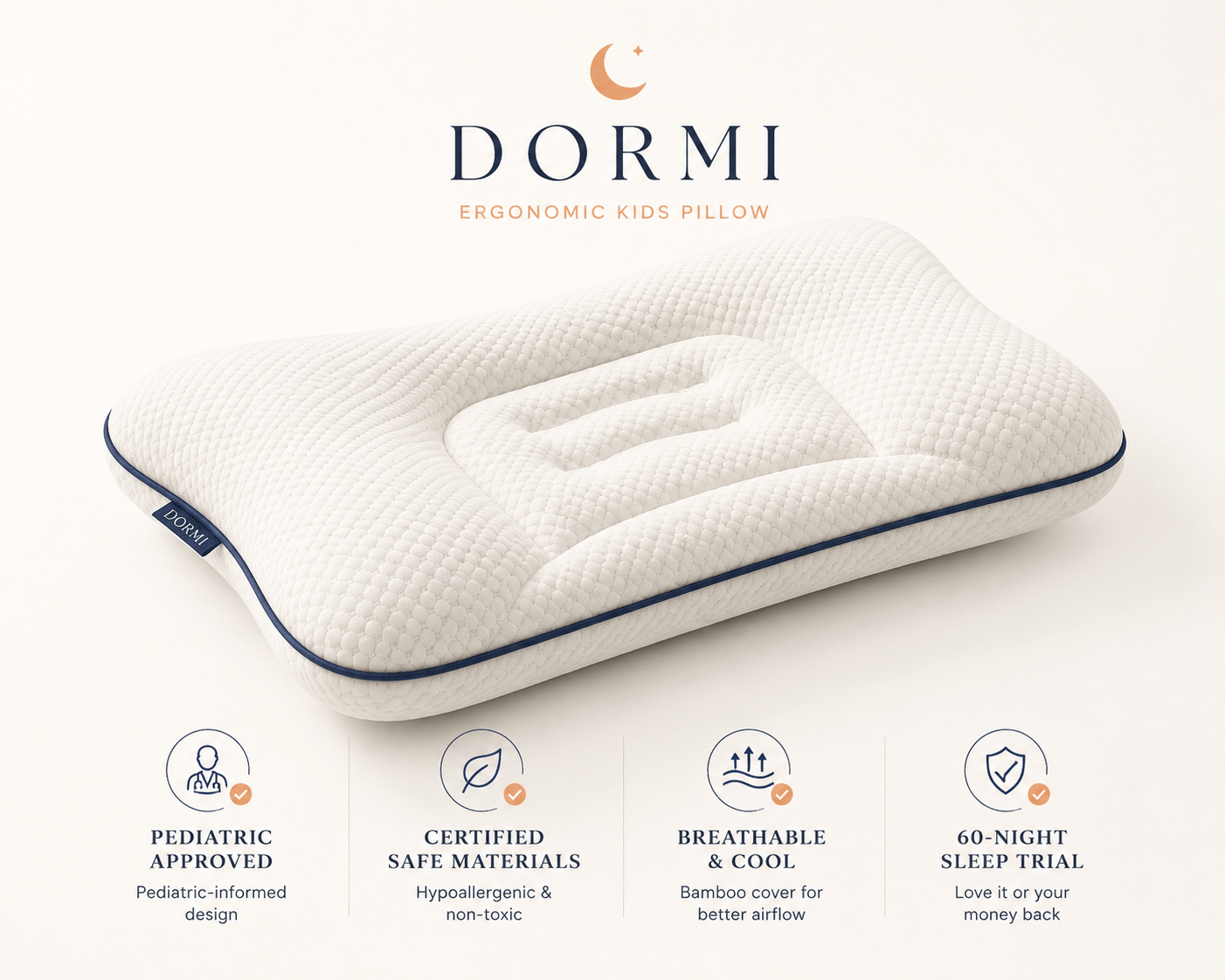 Dormi Ergonomic Kids' Pillow