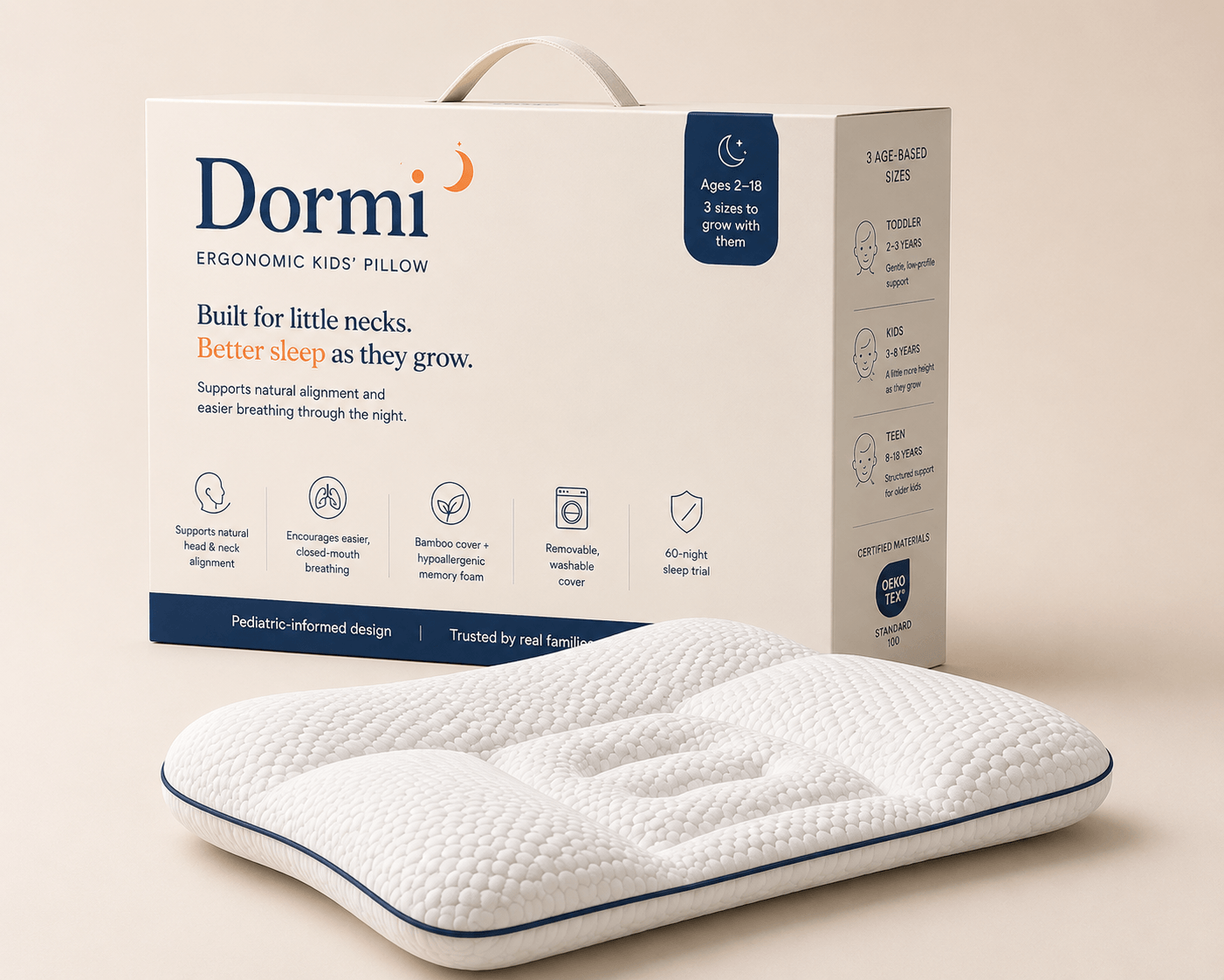 Dormi Ergonomic Kids' Pillow